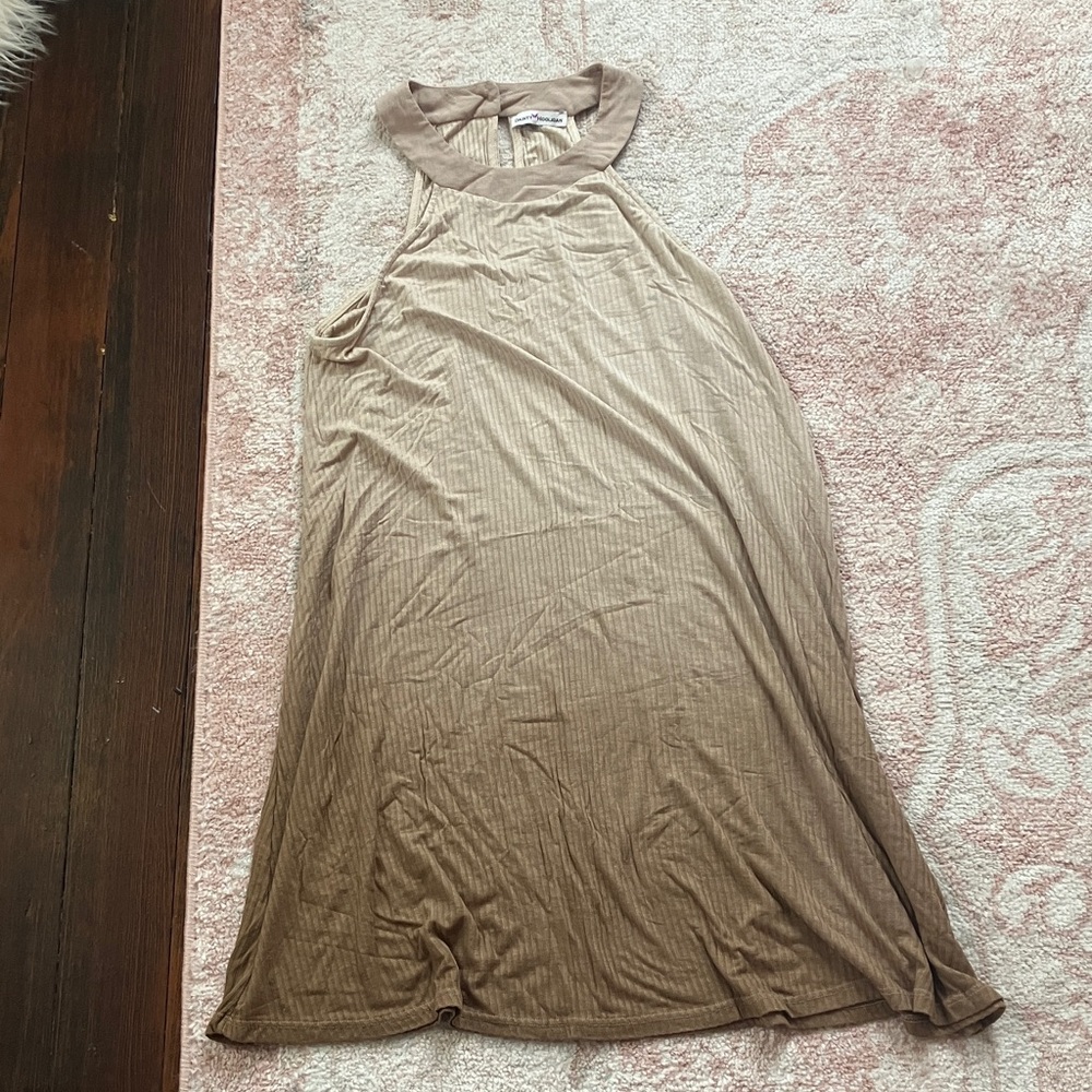 Dainty Hooligan Tan/Brown ombré Backless Dress